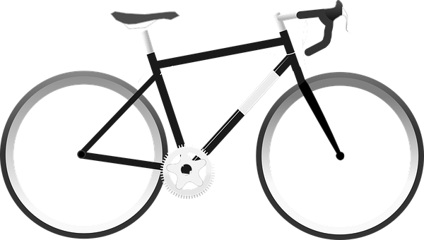 A Black And White Bicycle