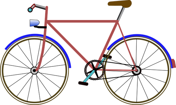 A Colorful Bicycle With Black Background