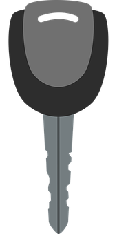 A Key With A Black Background