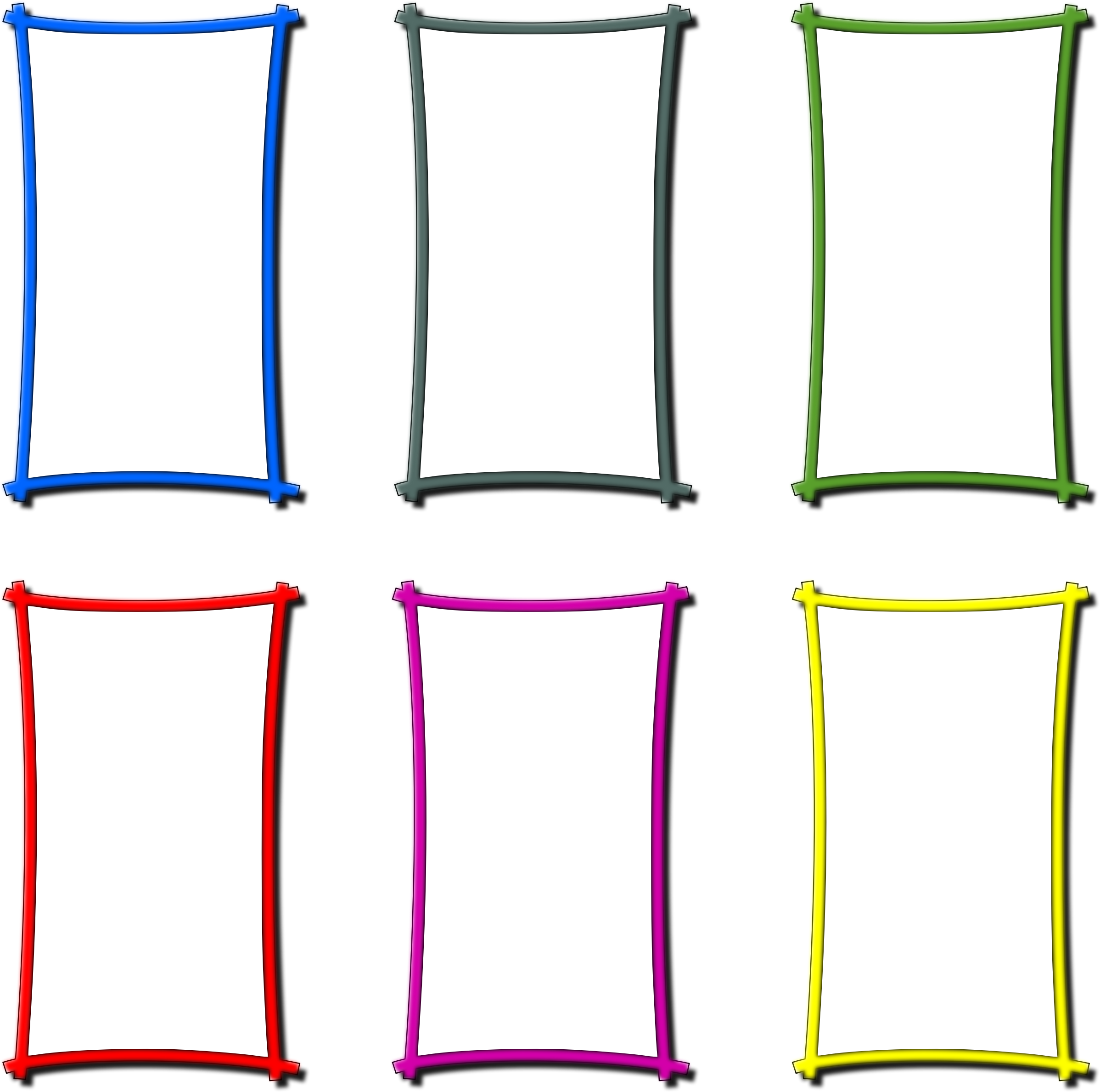 A Group Of Rectangular Colored Rectangles
