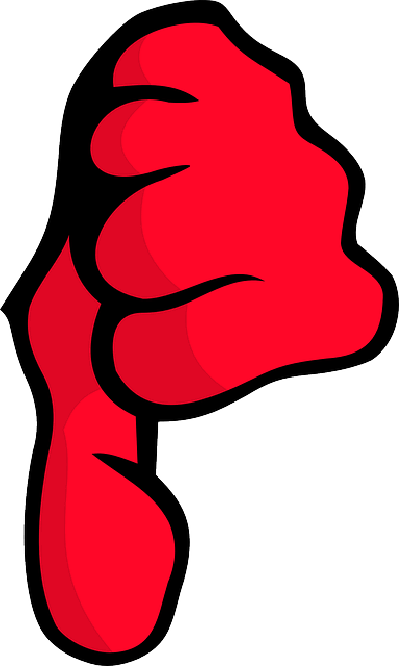 Big Red Thumbs Down , Png Download - Not Okay Clip Art, Transparent Png