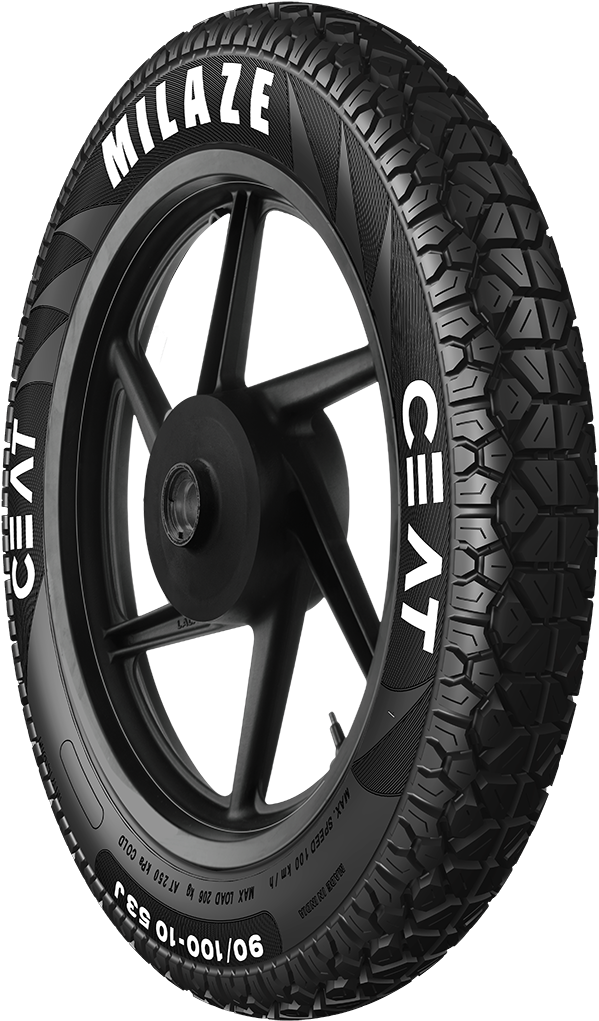 A Black Tire With A Black Rim