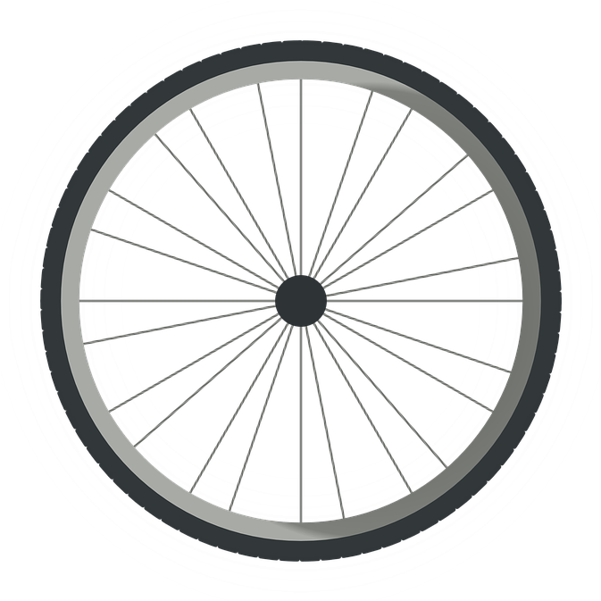 A Bicycle Wheel With Spokes