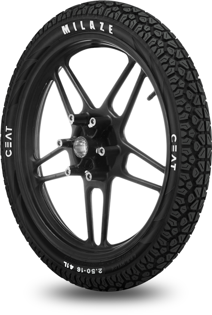 A Black Tire With A Black Rim