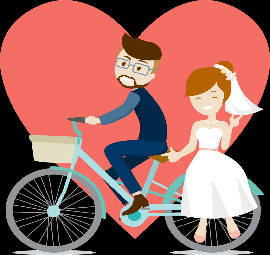 A Man And Woman On A Bicycle
