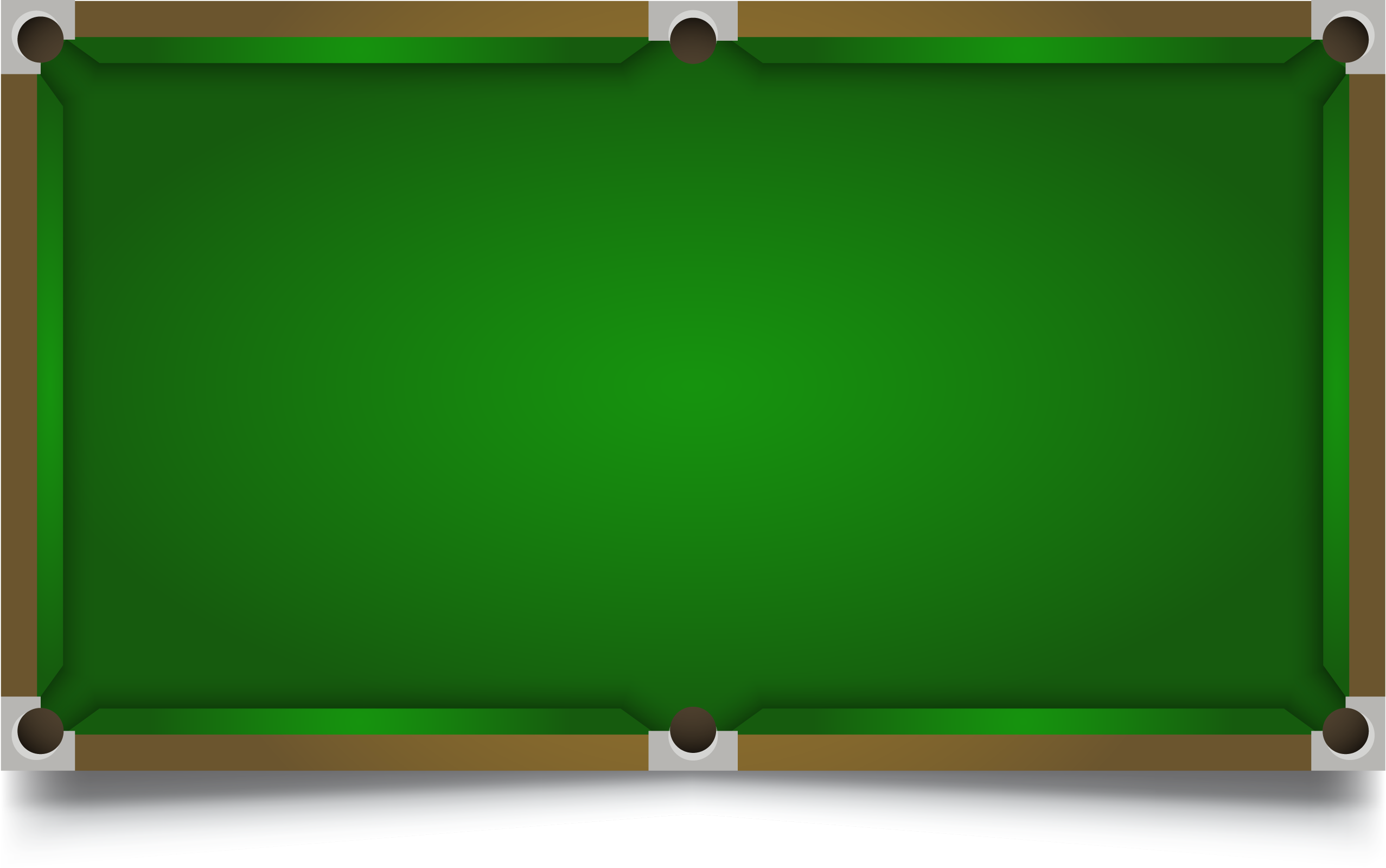 A Green Pool Table With White Balls