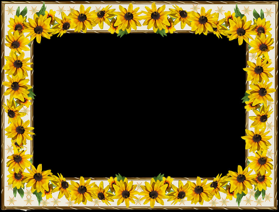A Frame Of Yellow Flowers