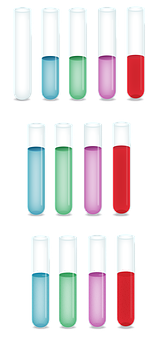 A Group Of Test Tubes With Different Colored Liquids