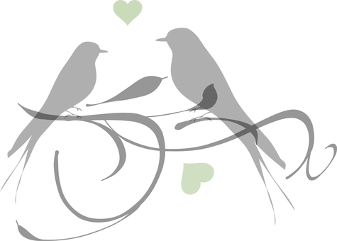 A Black Background With Green Hearts