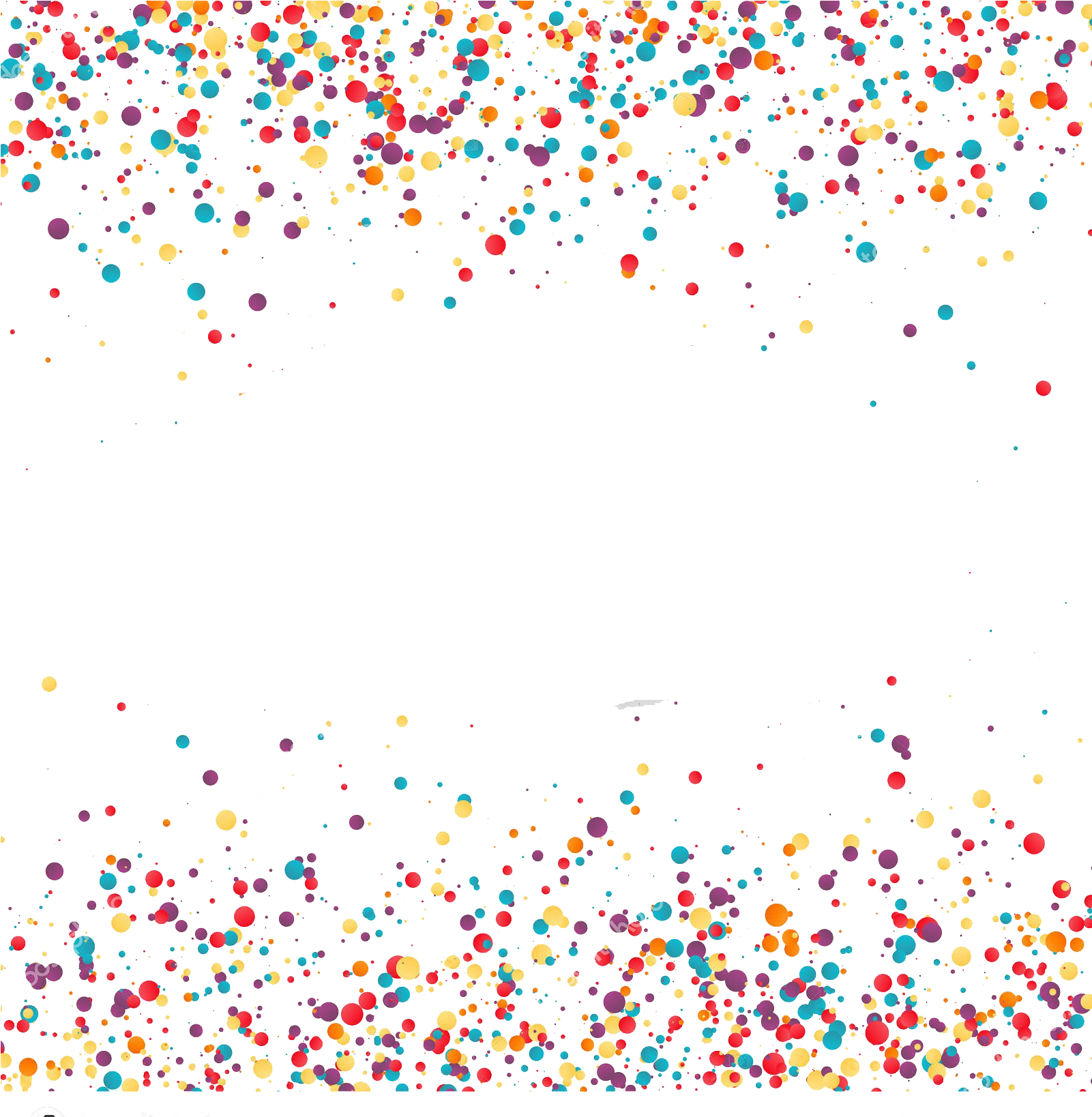 A Colorful Confetti On A Black Background