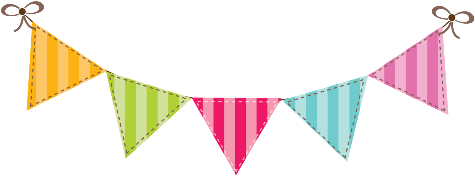A Colorful Bunting On A Black Background
