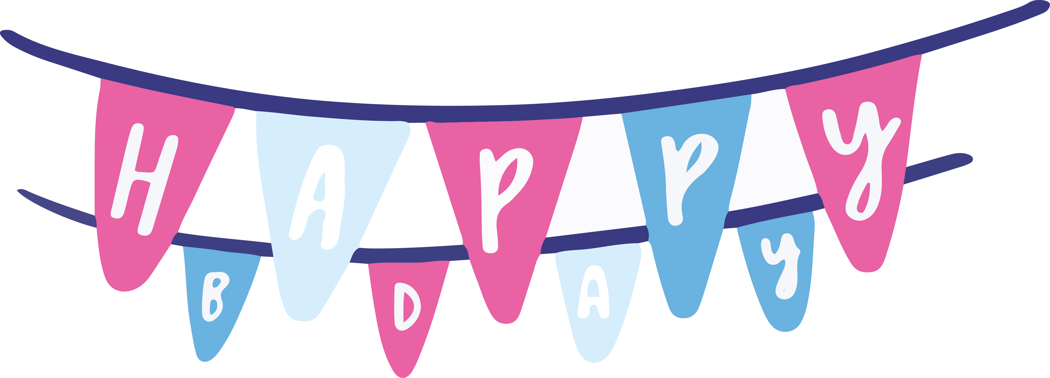 A Colorful Bunting With Letters