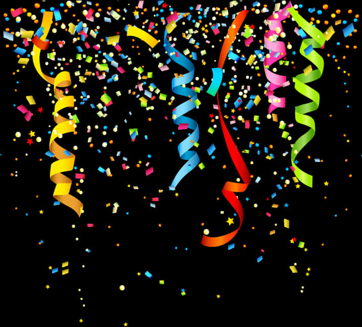 Birthday Colorful Curly Ribbon Confetti