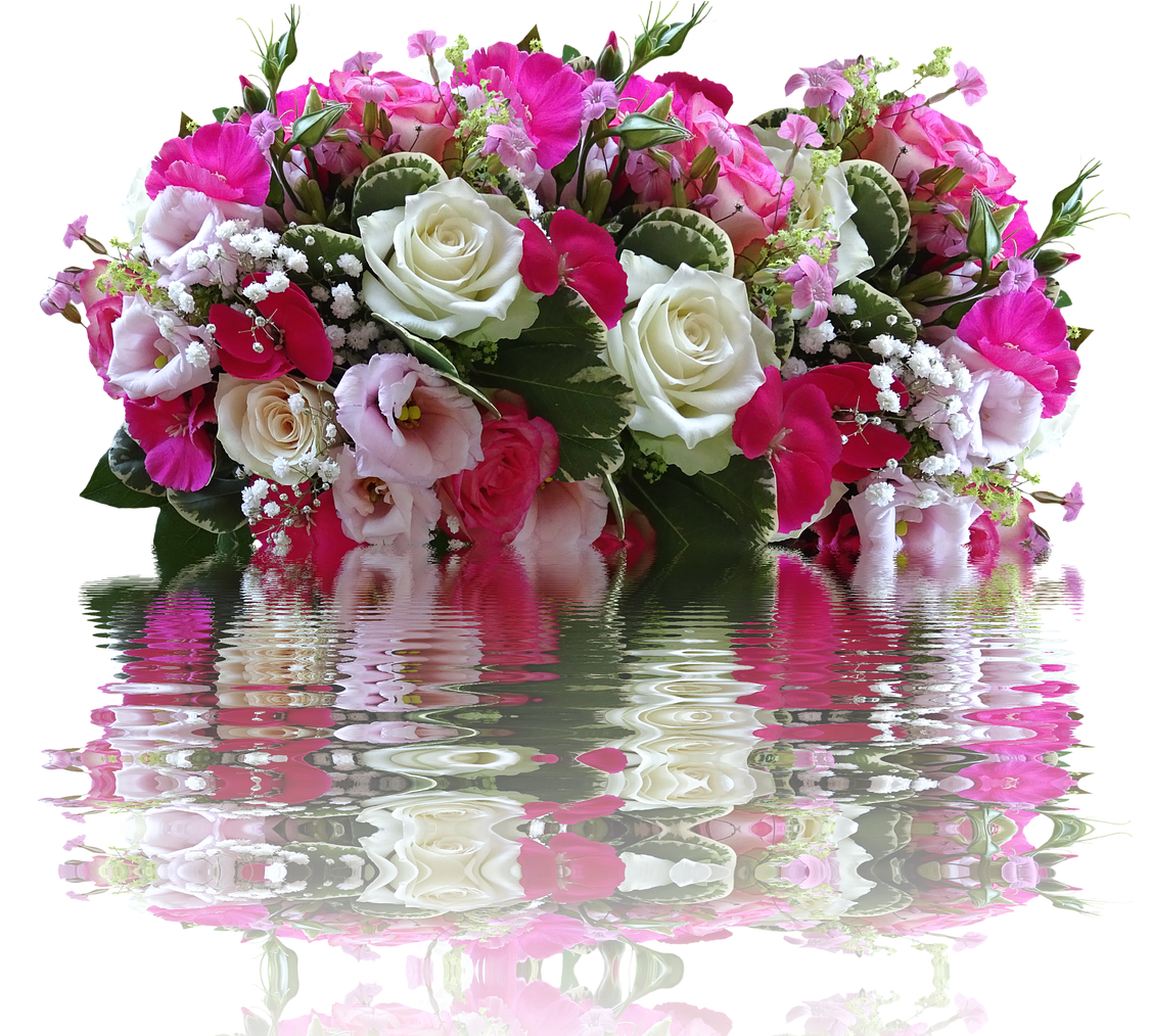 Birthday Flowers Bouquet Png 1126 X 1014