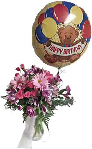Birthday Flowers Bouquet Png 353 X 567