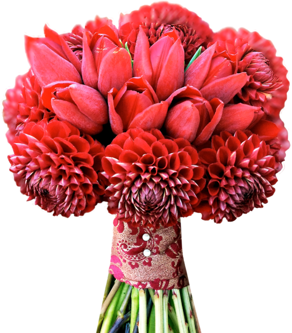 A Bouquet Of Red Flowers