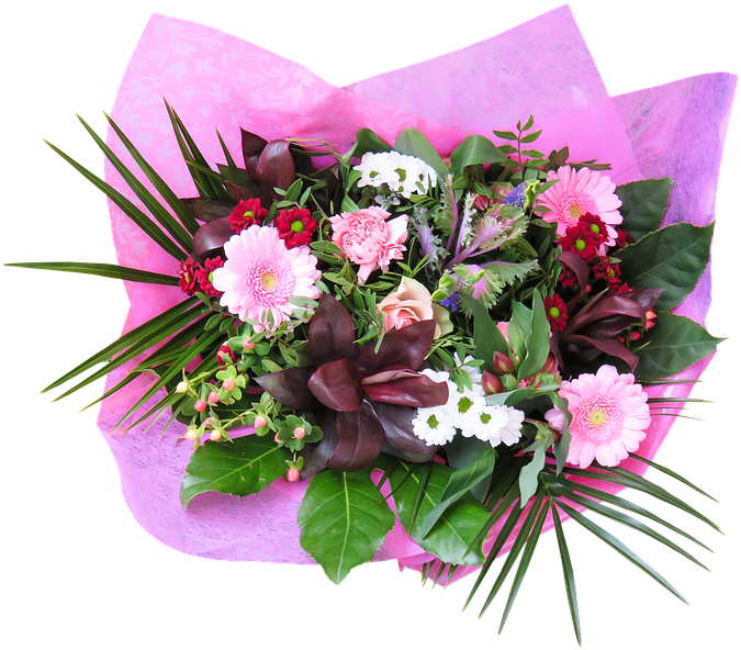 Birthday Flowers Bouquet Png 675 X 592