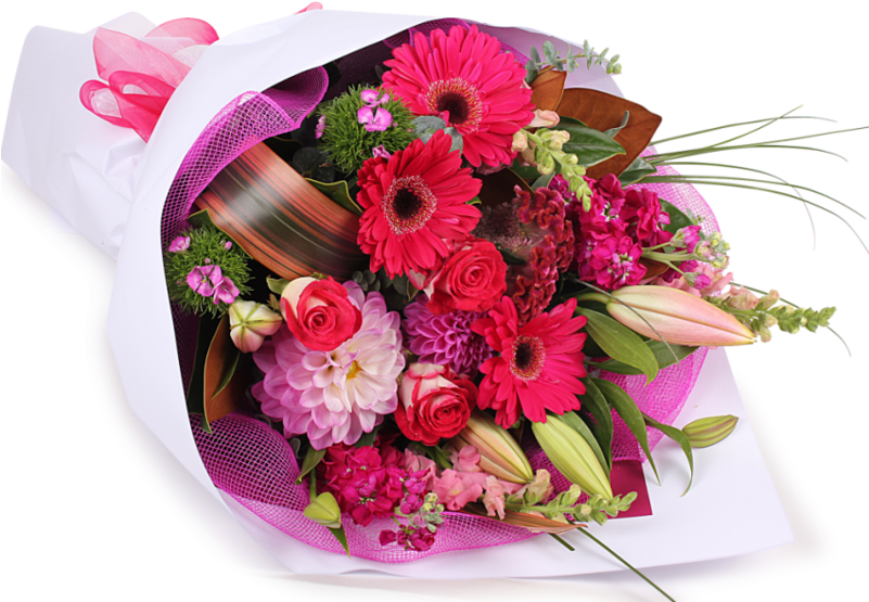 Birthday Flowers Bouquet Png 801 X 555