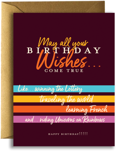 Birthday Wishes Greeting Card - Greeting Card, Hd Png Download
