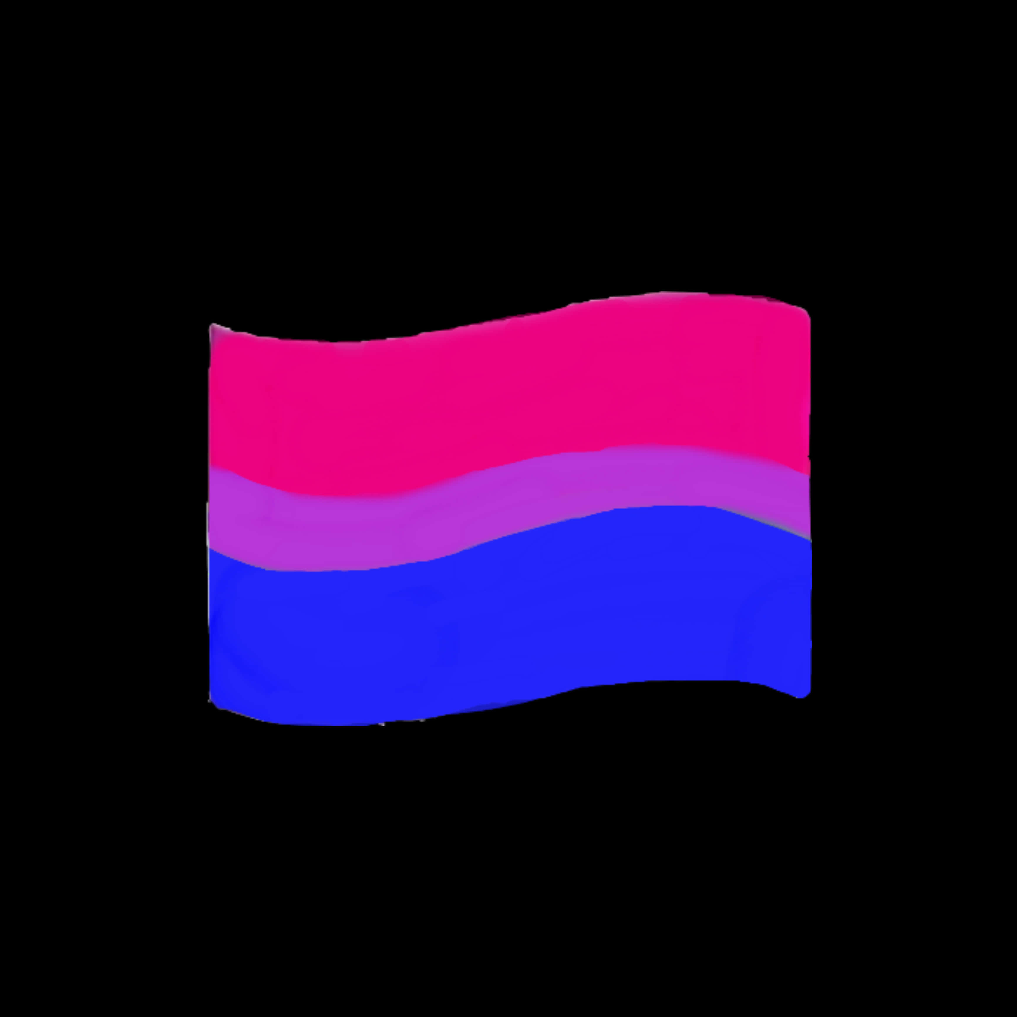 A Pink And Blue Flag