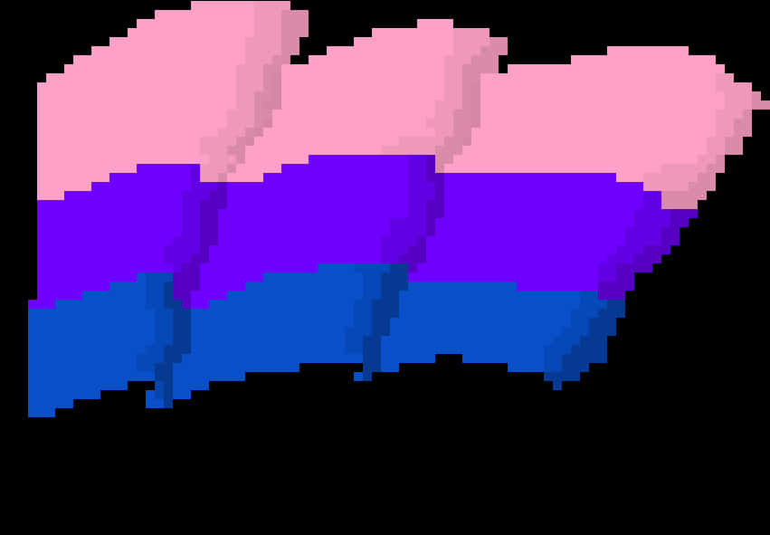 A Pixelated Image Of A Flag