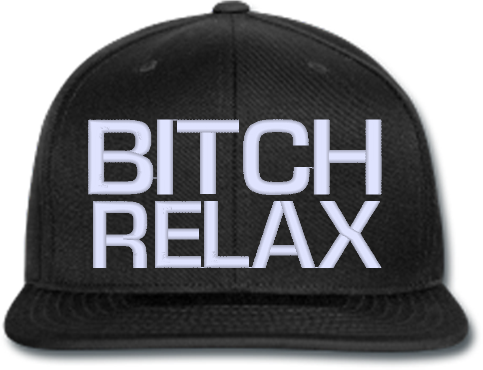 A Black Hat With White Text