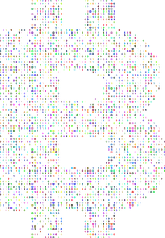 A Letter B Made Of Small Colored Squares