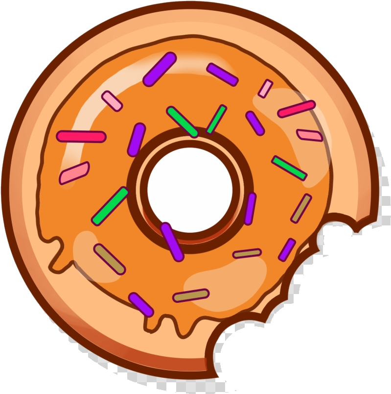 A Bitten Donut With Sprinkles