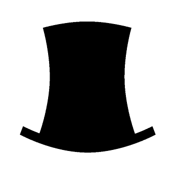 A Black Silhouette Of A Cylinder