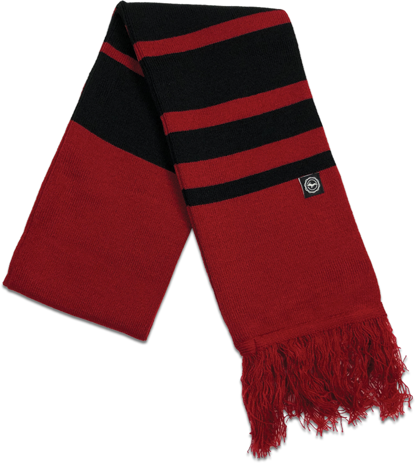 Black And Red Scarf