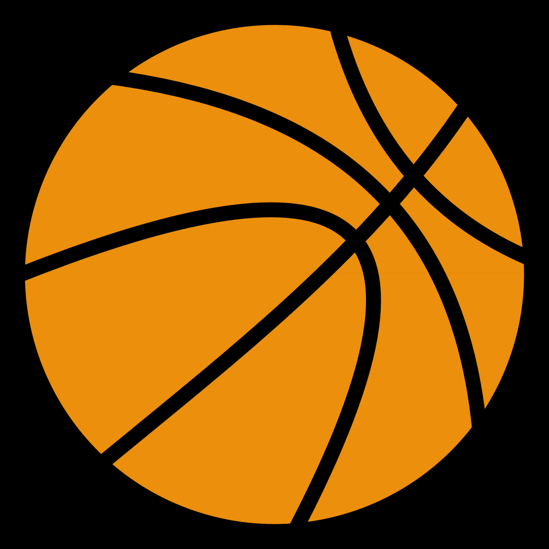 Black And White Basketball Clipart - Basketball Clipart, Hd Png Download