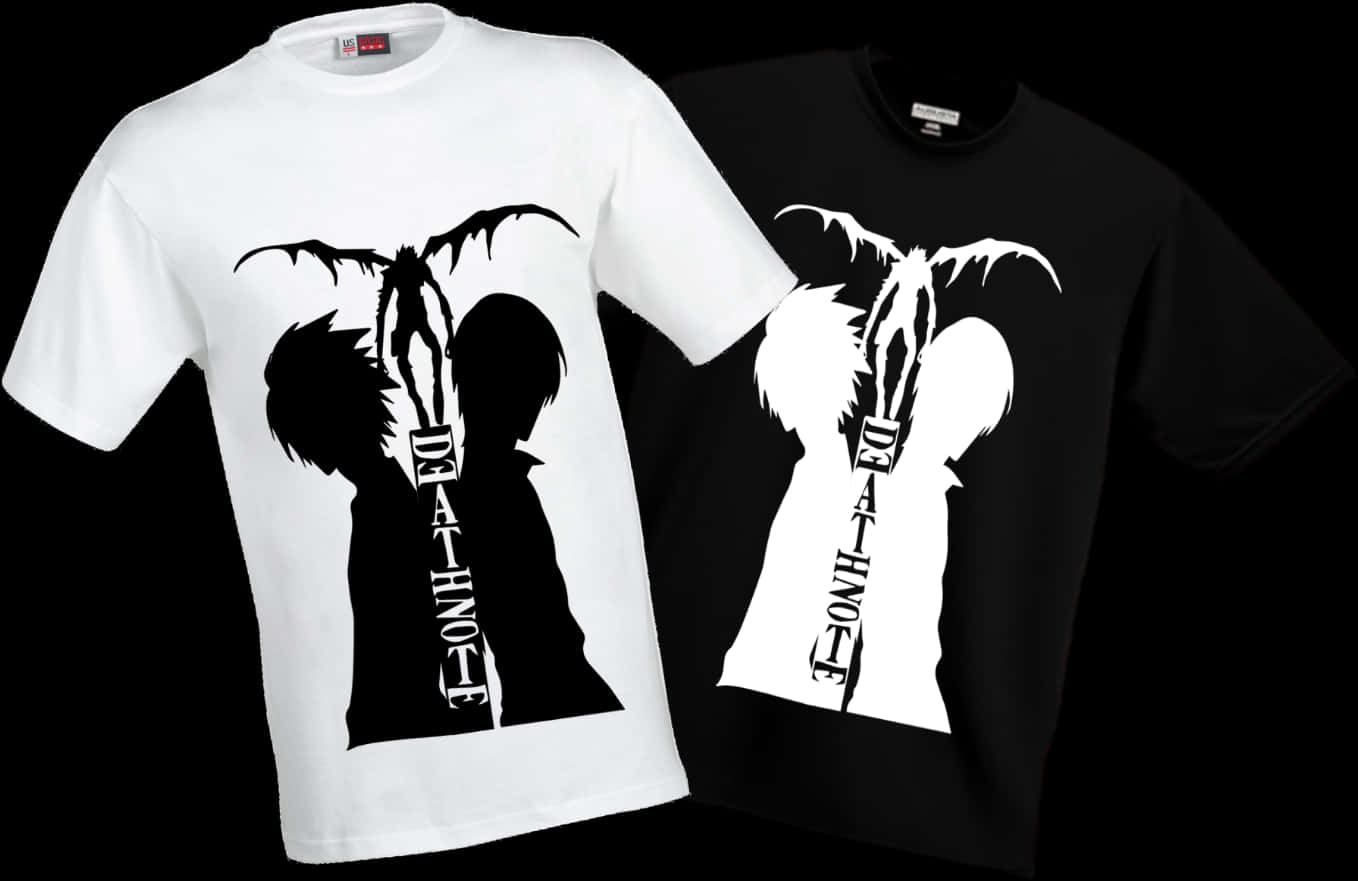 A Couple Of Black And White T-shirts