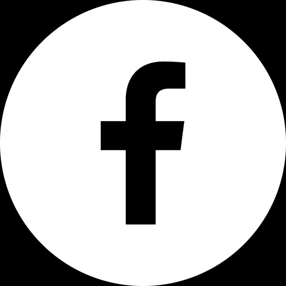 A Black Letter F In A White Circle