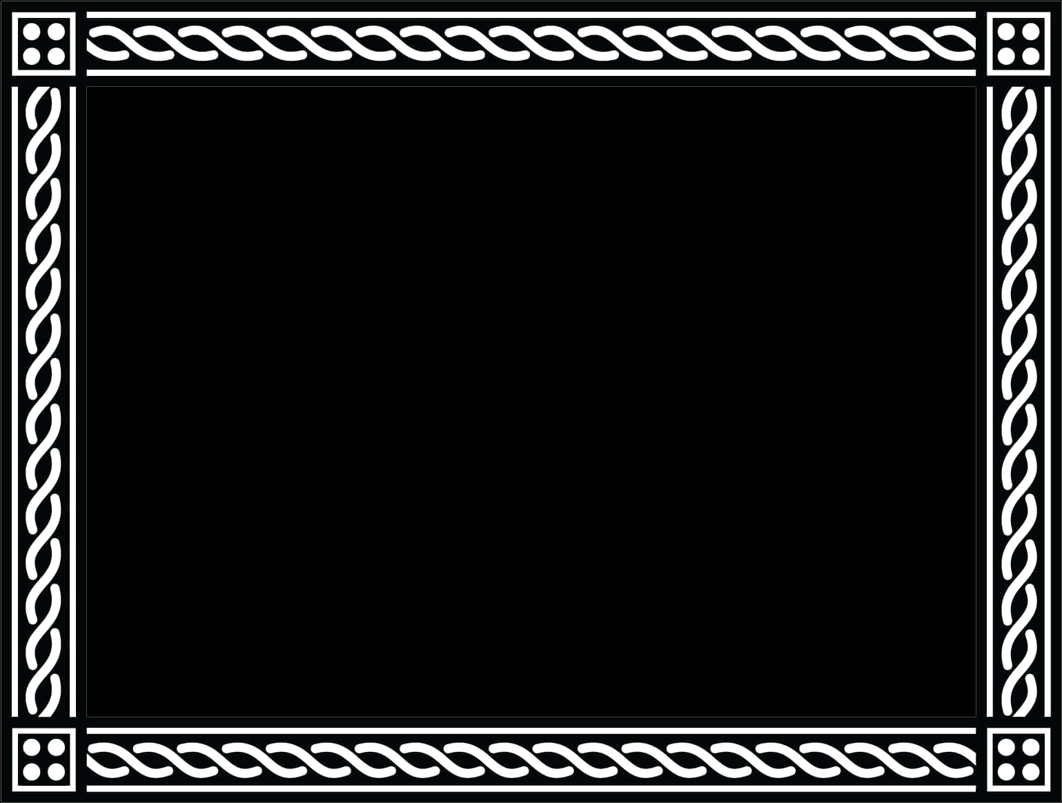A Black And White Border