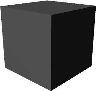 A Black Cube With A Black Background
