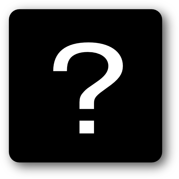 A White Question Mark On A Black Background