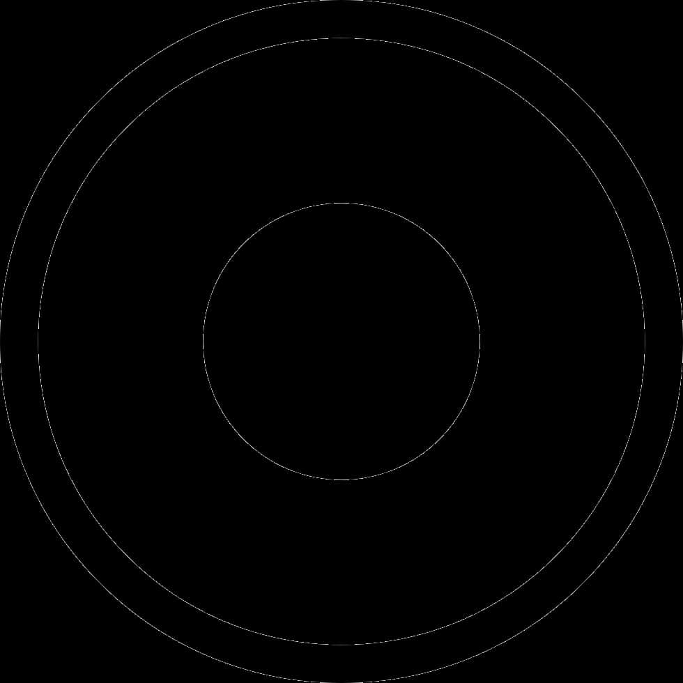 A Black Circle With A White Circle In The Middle