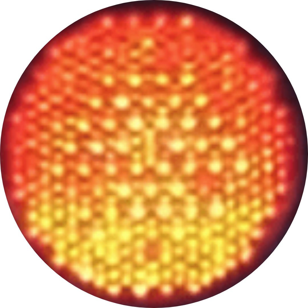 A Circular Object With Many Small Lights