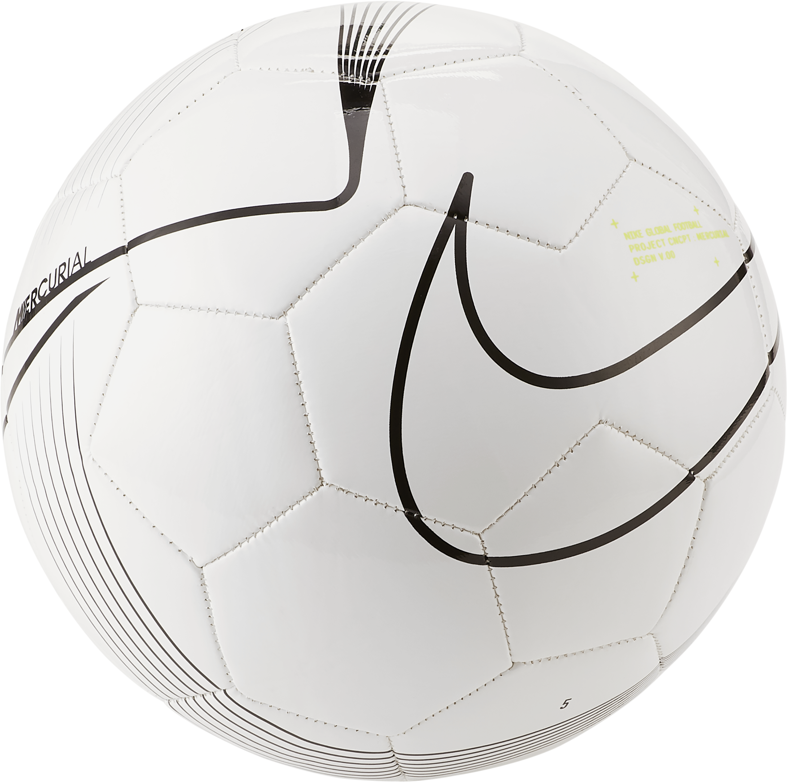 A Football Ball With A Swoosh Design