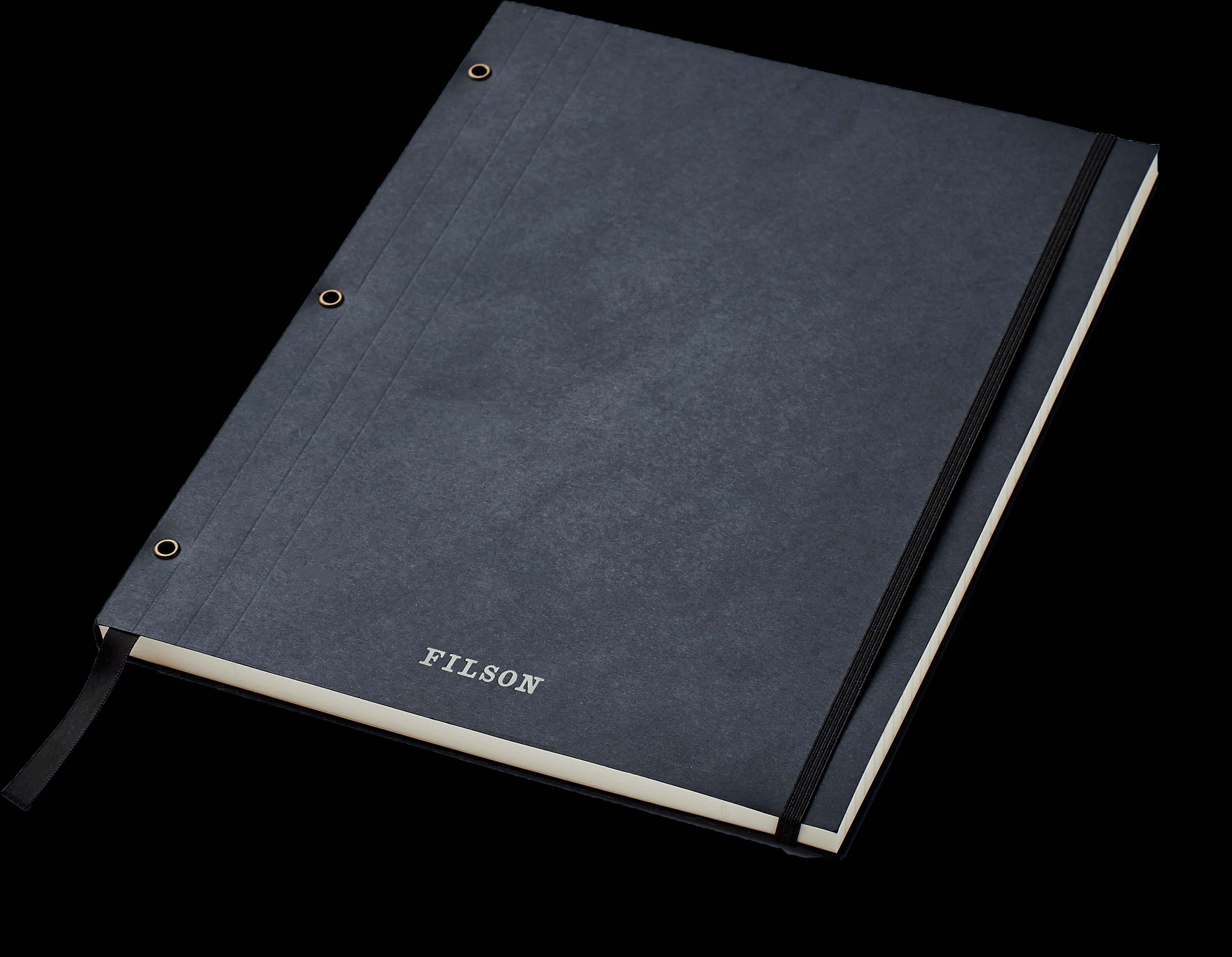 A Blue Folder With A Black Band