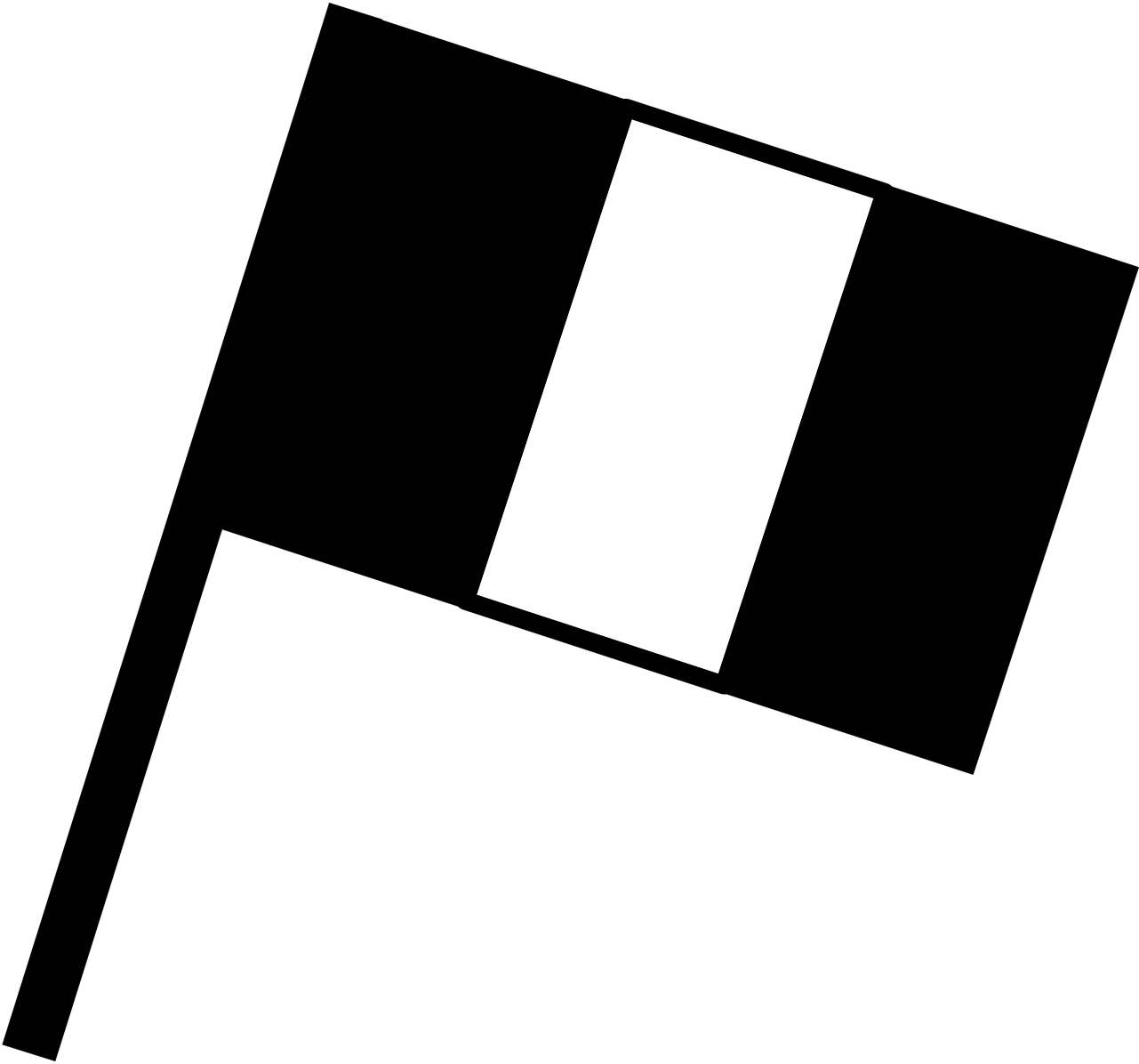 A White Rectangular Object In A Black Background