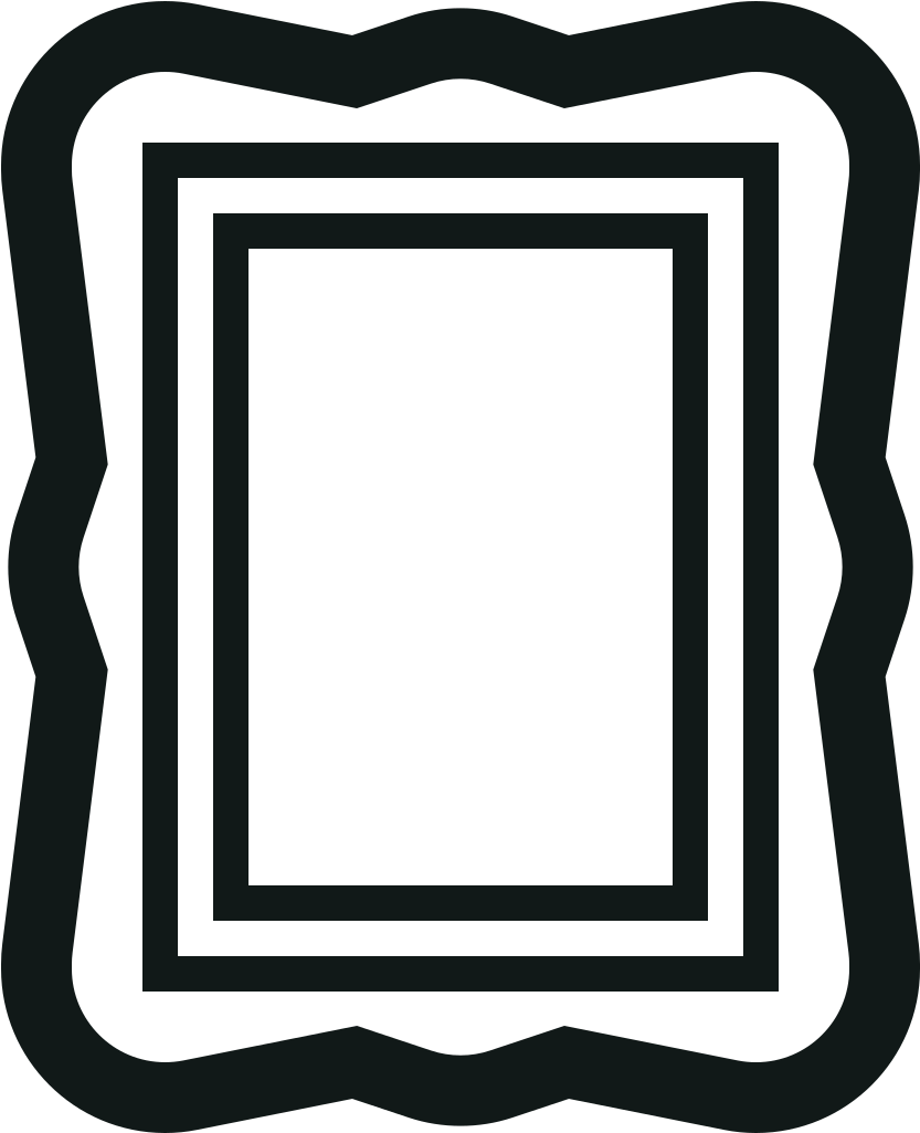 A Black Rectangle With A Black Border