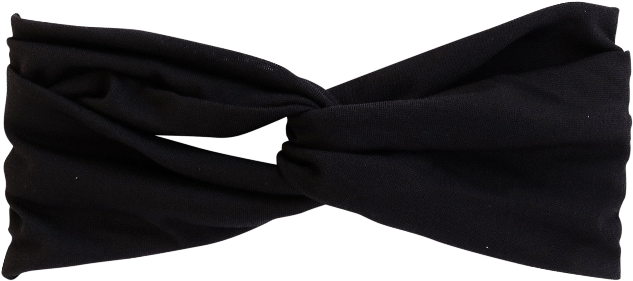 A Black Fabric Knot On A Black Background