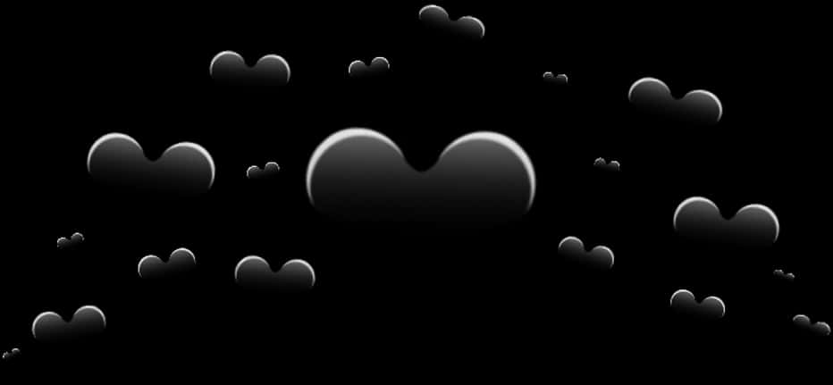 Black Crown Of Heart Emojis