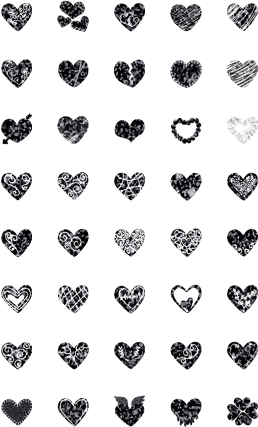 Black Heart Emoji Png