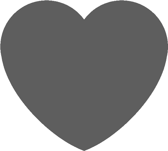 A Grey Heart With Black Background