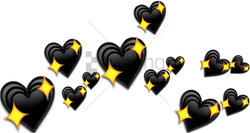 Black Heart Emoji Png