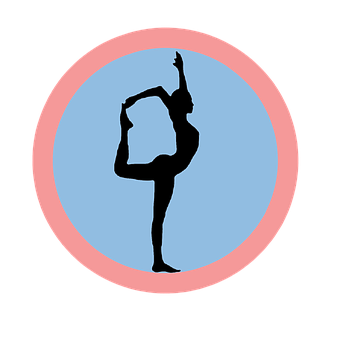 A Silhouette Of A Woman Doing Yoga