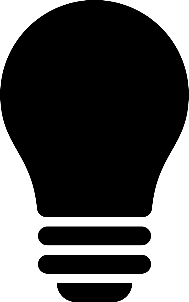 A Black Light Bulb With A Black Background