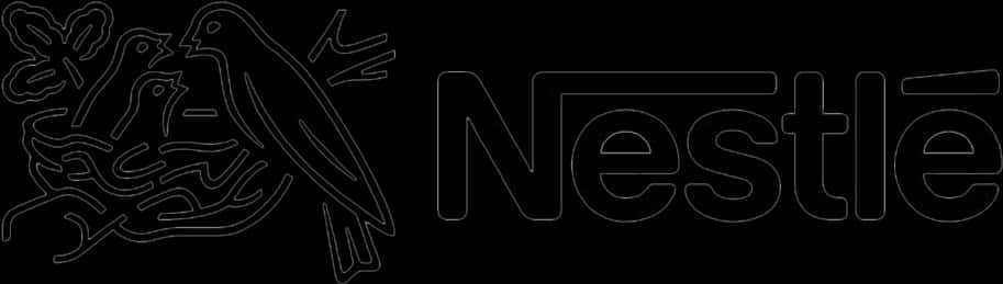 Black Nestle Logo Horizontal Orientation